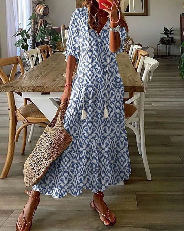 LUNA | Easygoing Boho Midi Dress