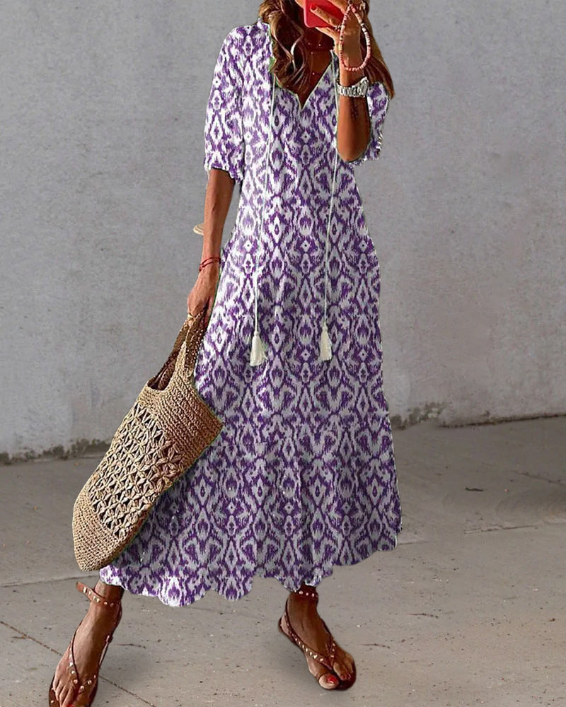 Michaela - Bohemian Dress with Tummy Coverage
