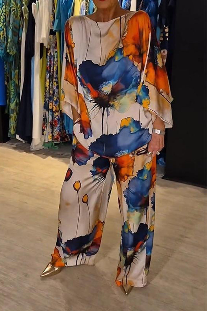 Chic Paisley Print Ensemble