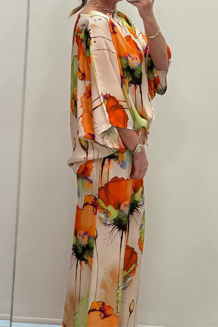 Chic Paisley Print Ensemble