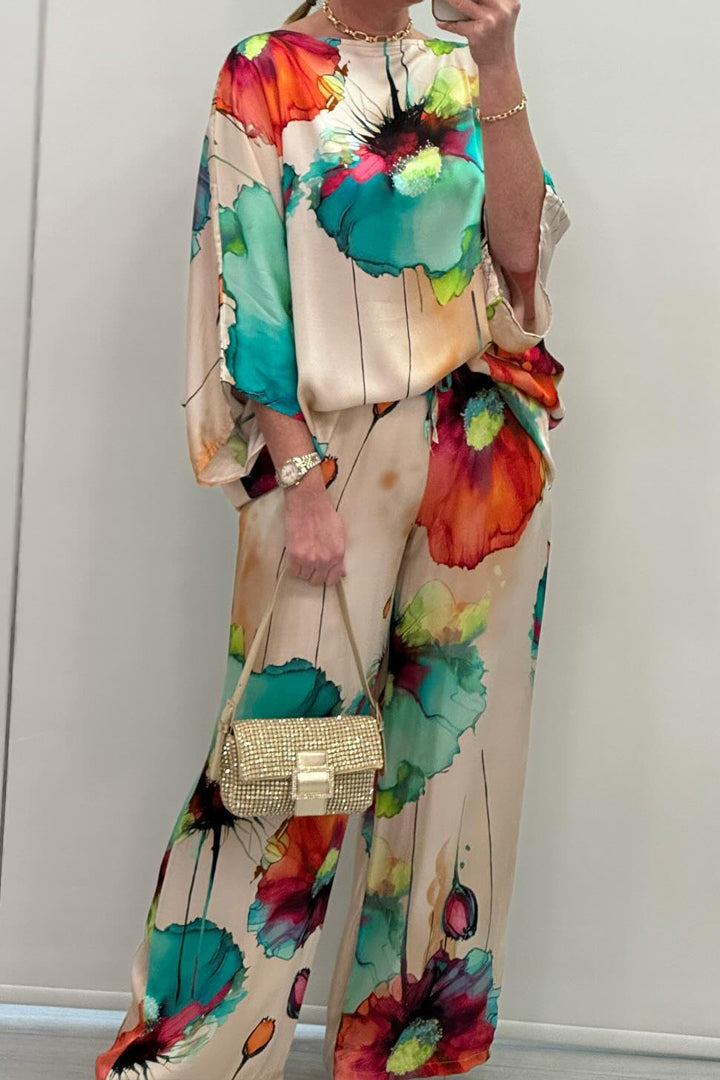 Chic Paisley Print Ensemble