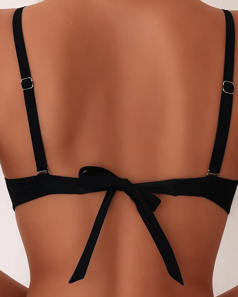 Lois | Alluring Backless Bikini Set