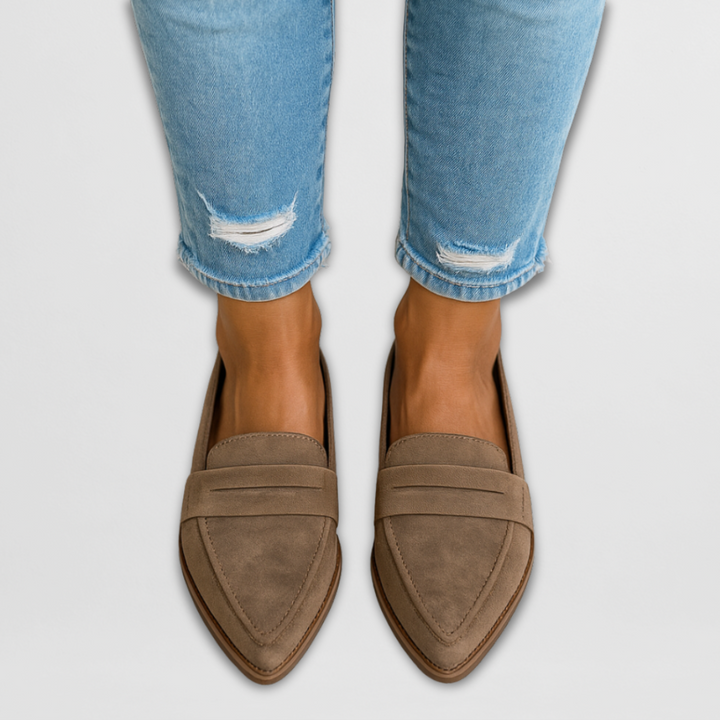 Nadia™ | Suede Slip-On Loafers