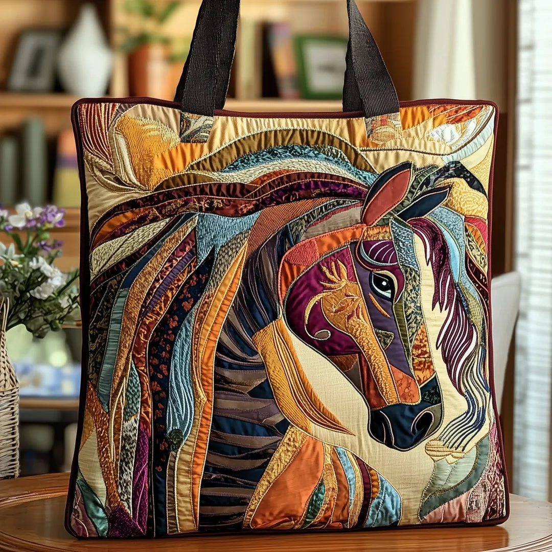 Artisan Crafted Mosaic Horse Bag