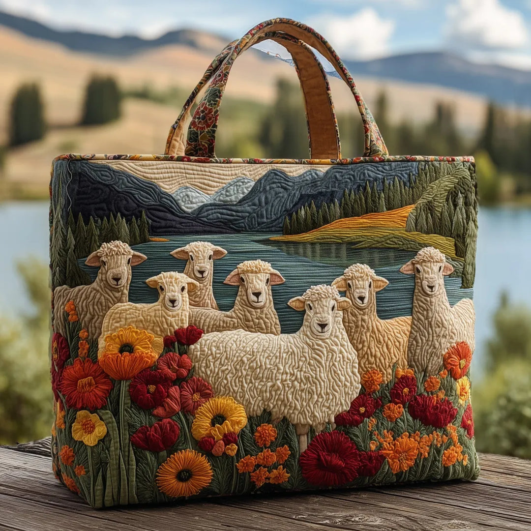 Handcrafted Bag - Coastal Sheep Design
