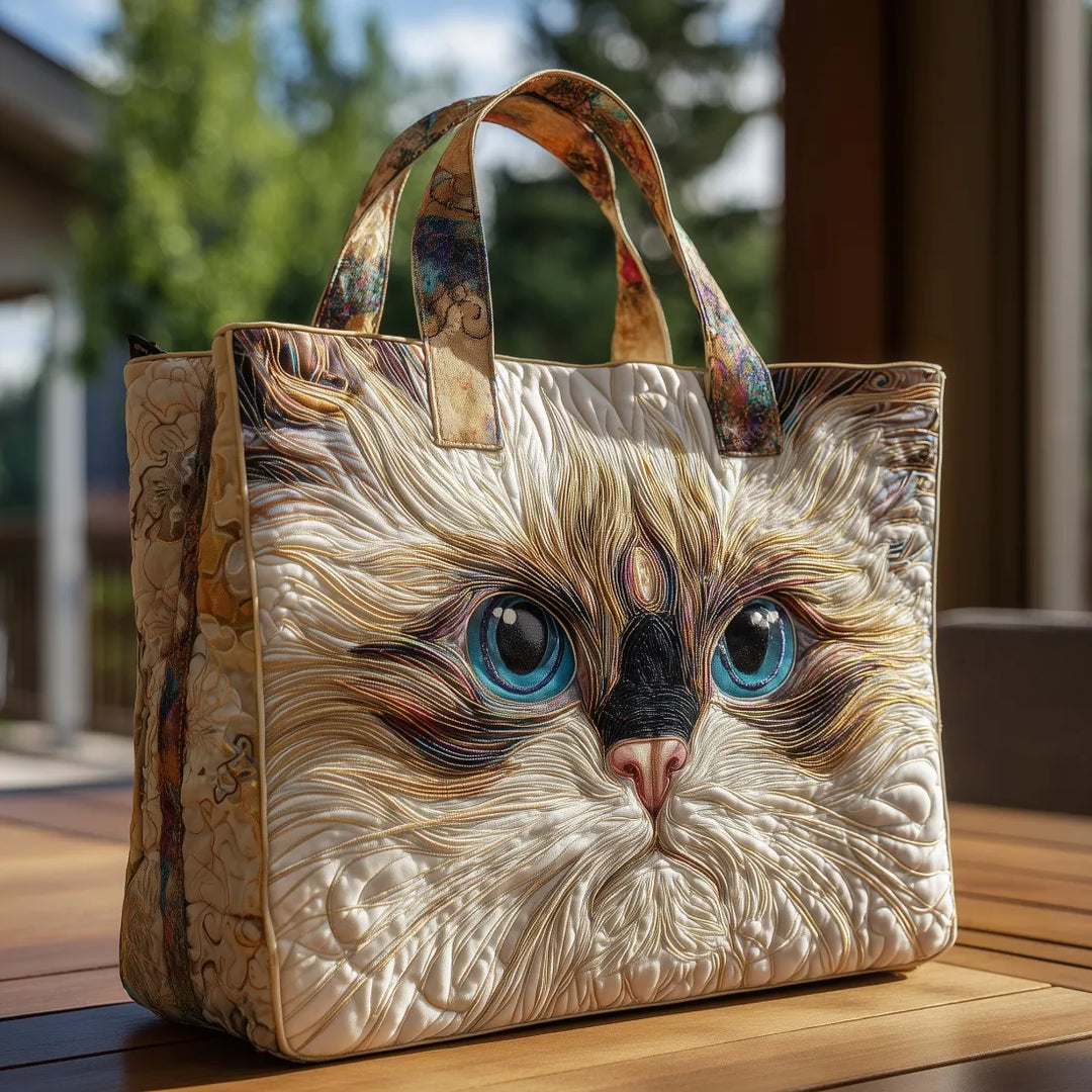 Artisan Crafted Bag - The White Cat