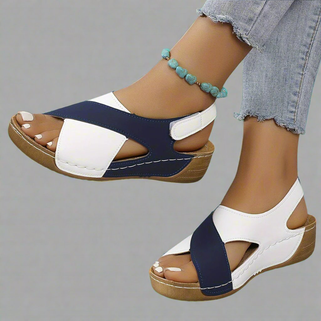 Kendra - Two-Tone Orthopedic Sandals
