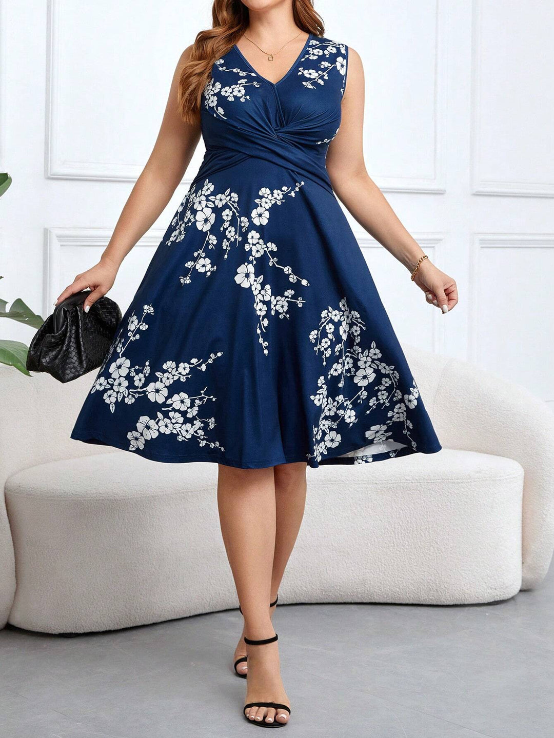 Danica - Floral Print Wrap Dress
