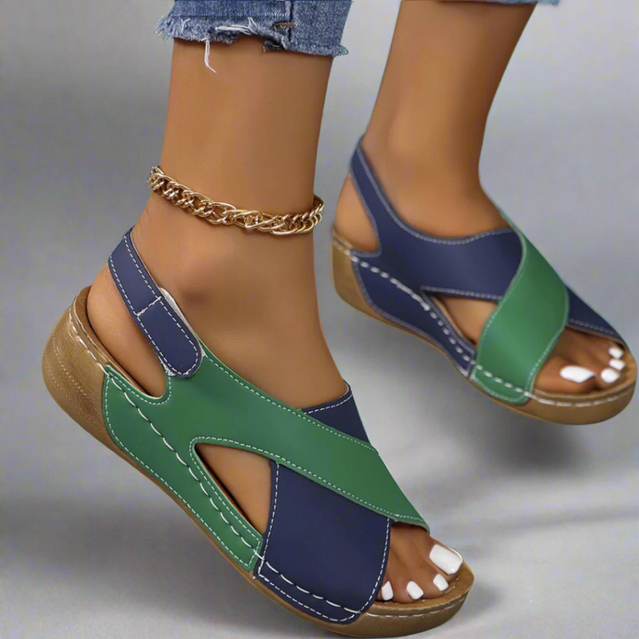 Kendra - Two-Tone Orthopedic Sandals
