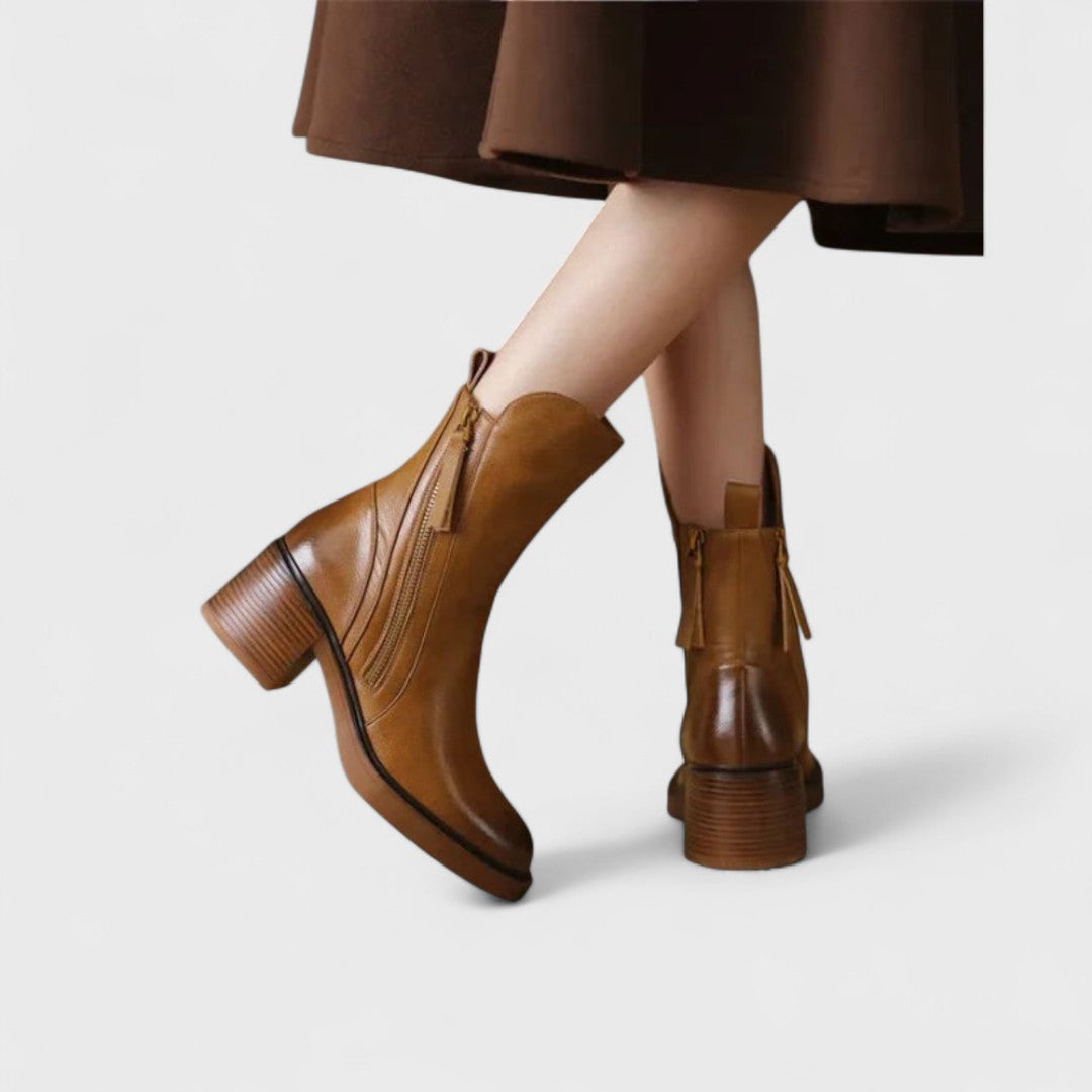 Garciel - Premium Leather Ankle Boots