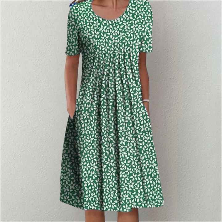 Hailey | Chic Floral Dress with Pockets for Effortless Elegance