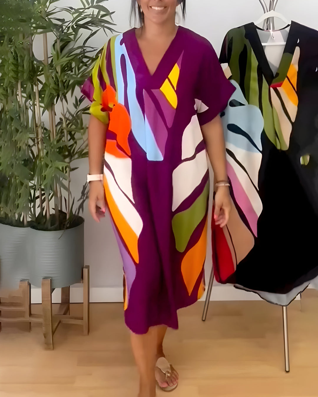 Rianna - Artistic Pattern Dress