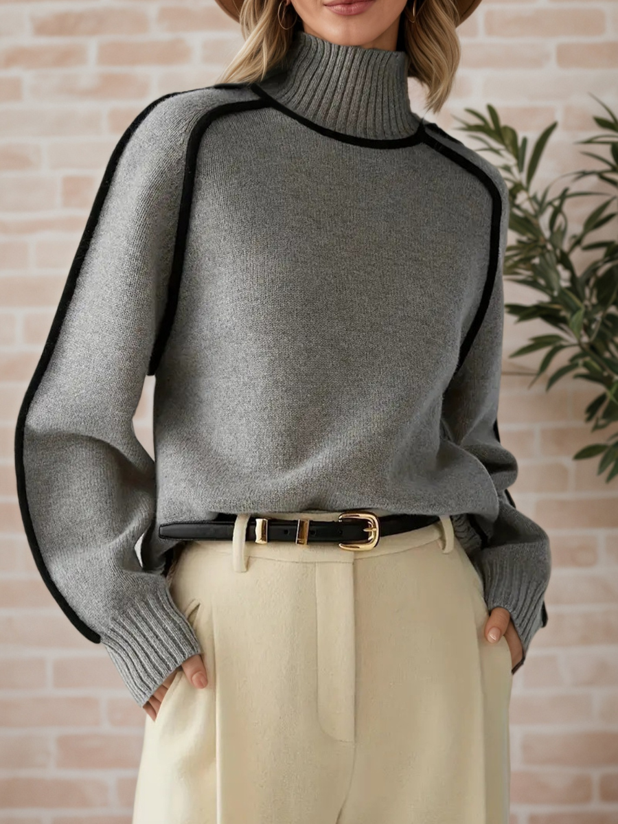 Donna | Chic High Neck Sweater