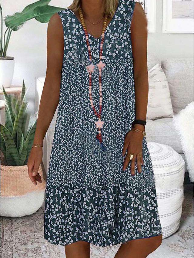 AYLA | V-Neck Sleeveless Dress
