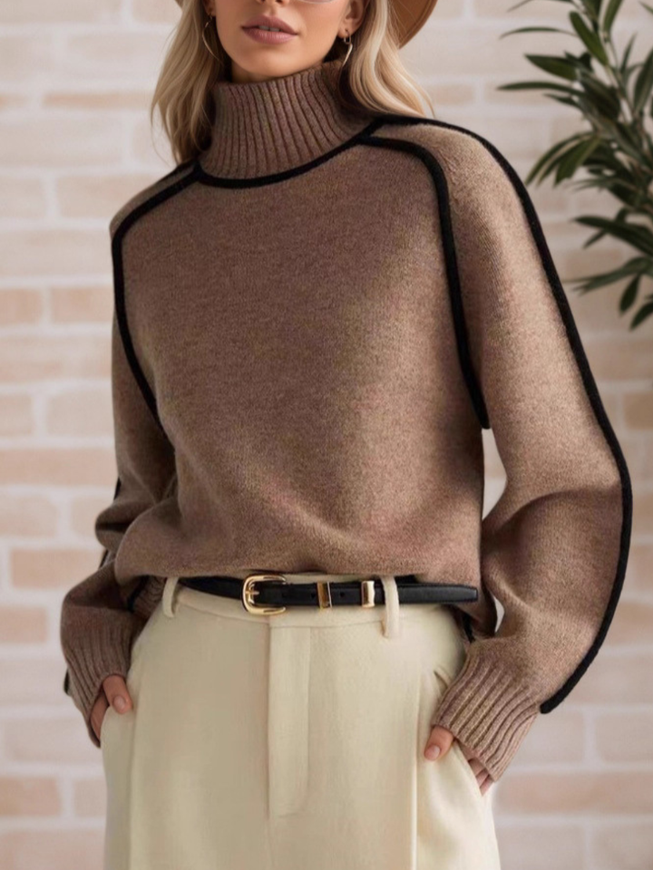 Donna | Chic High Neck Sweater