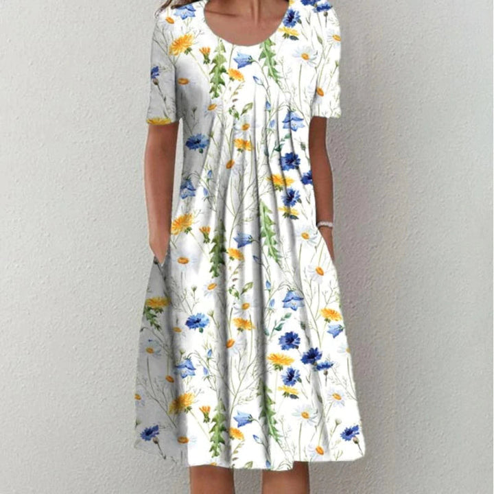 Hailey | Chic Floral Dress with Pockets for Effortless Elegance