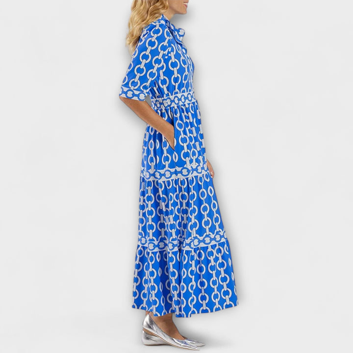 JULIANA | Chain Pattern Midi Dress