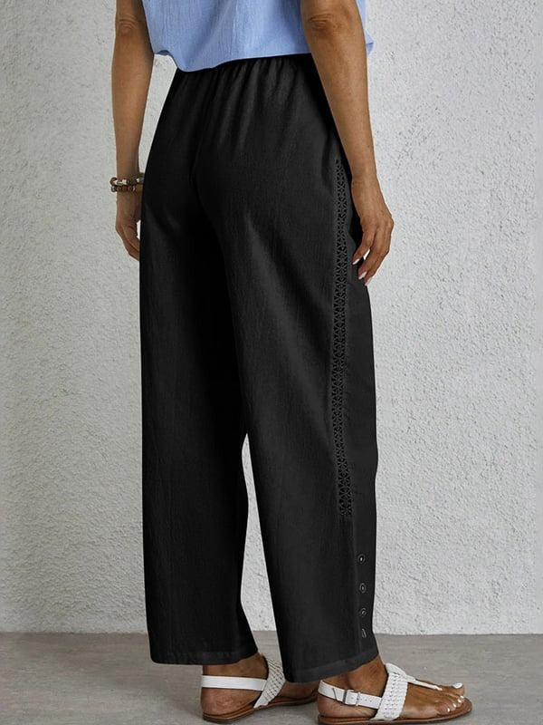 Shania - Easygoing Button-Up Trousers