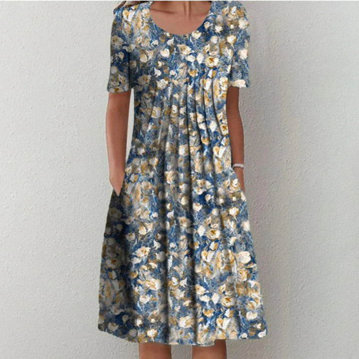 Hailey | Chic Floral Dress with Pockets for Effortless Elegance