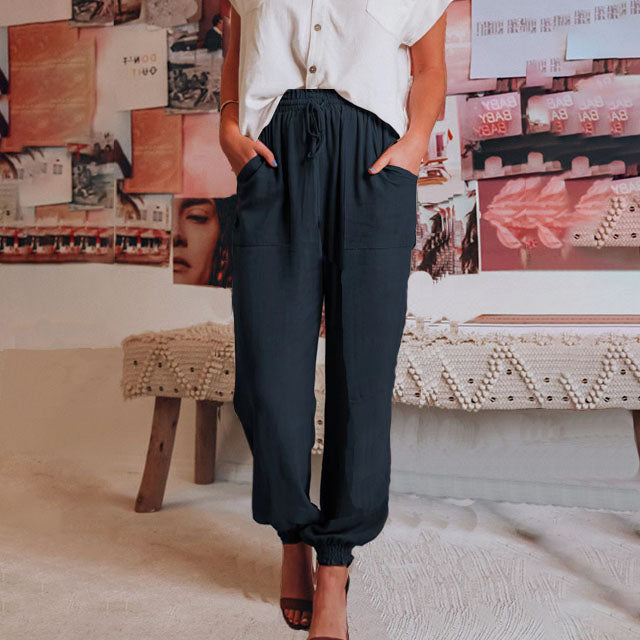 Kaeli – Stylish Drawstring Trousers