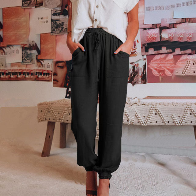 Kaeli – Stylish Drawstring Trousers