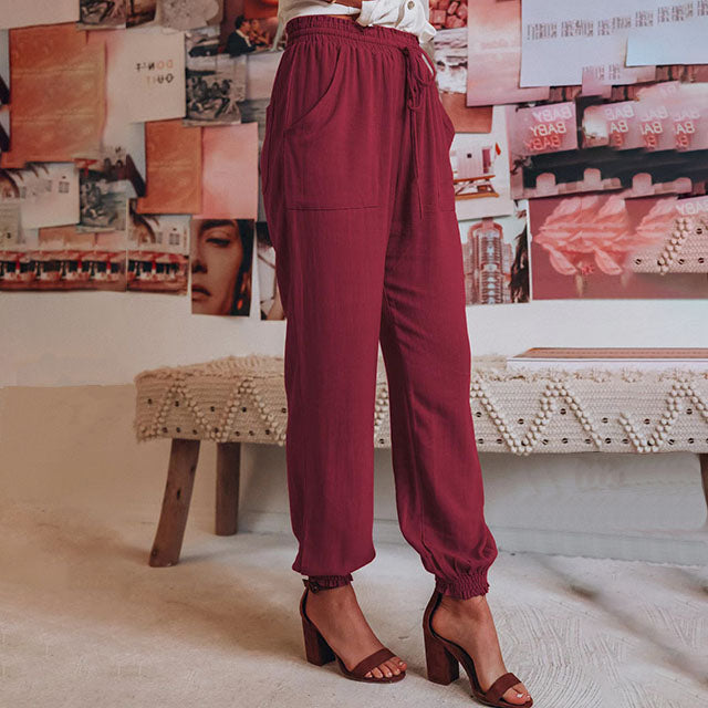 Kaeli – Stylish Drawstring Trousers