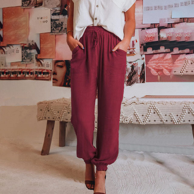 Kaeli – Stylish Drawstring Trousers