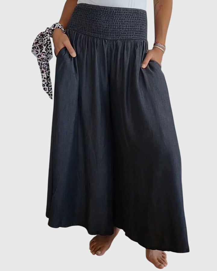 Isabella™ | Relaxed Fit Pants with Stretchy Waistband