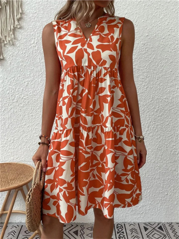 TASHA | Flared Cut Flowy Midi Dress