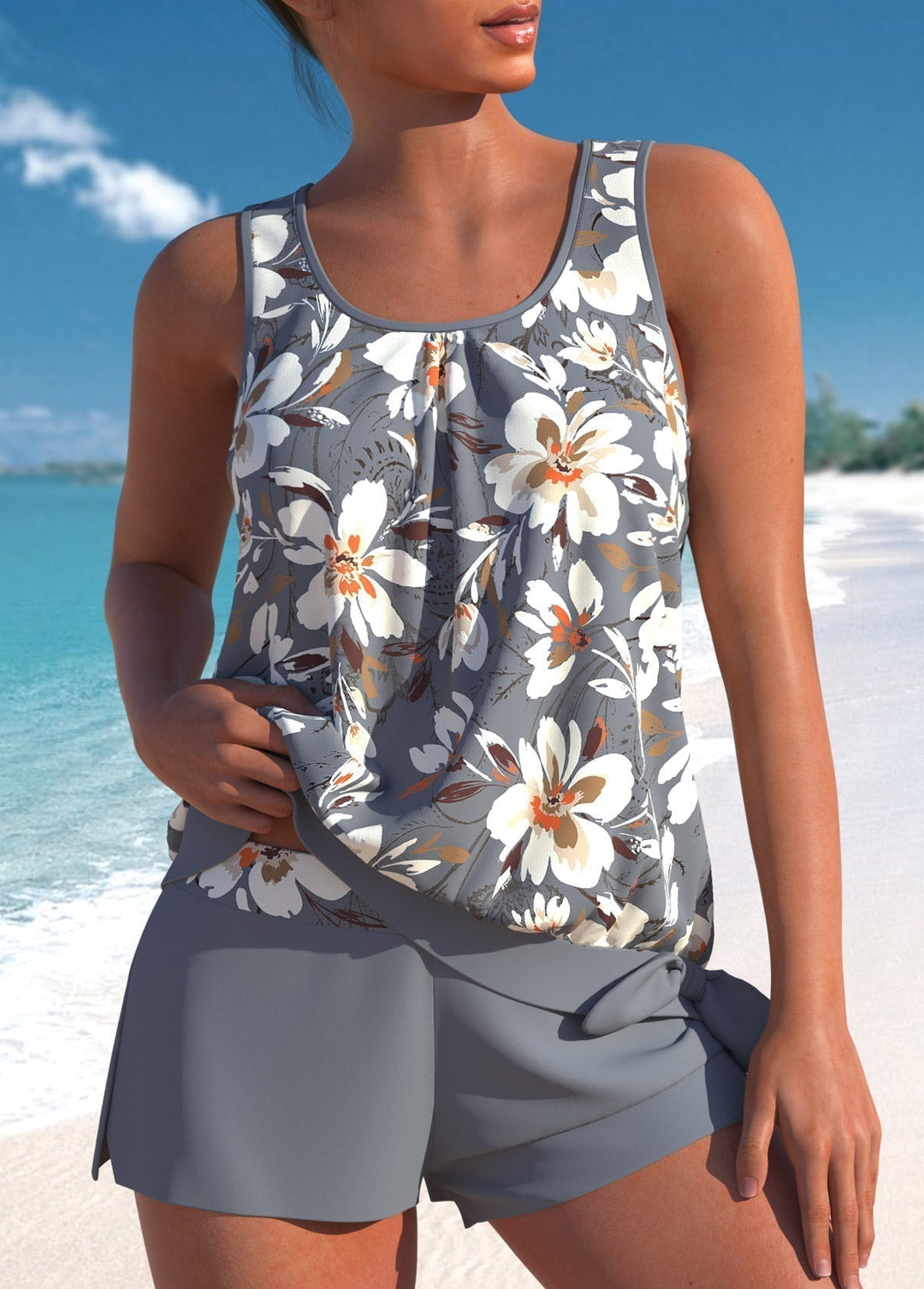 Helena | Chic Floral Tankini Set for Women