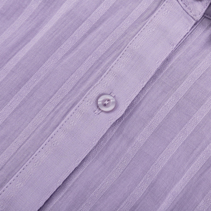 Viola - Stylish Button-Up Shirt and Lightweight Shorts Ensemble
