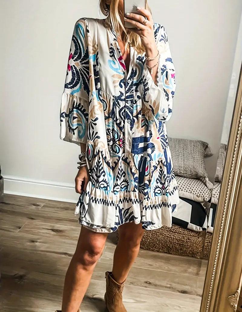 Veronique - Boho Chic Tunic Dress