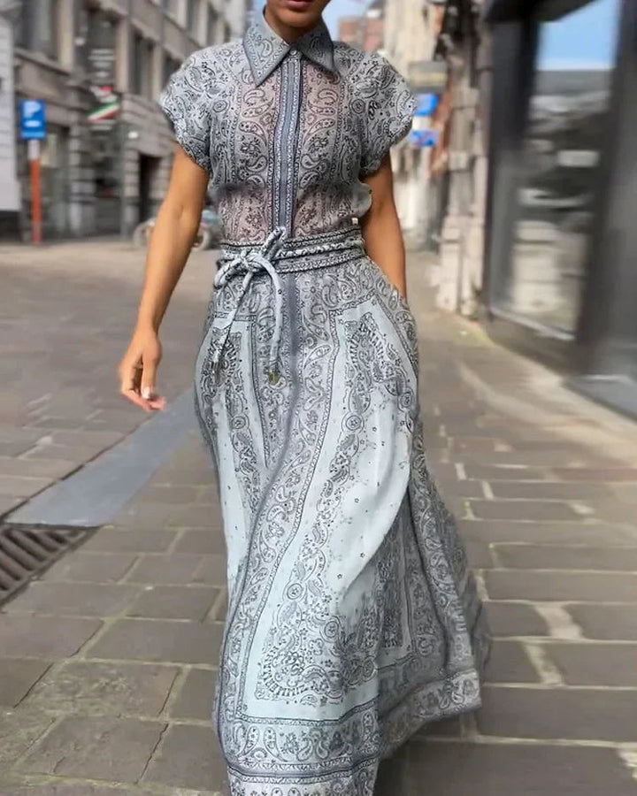 Adele - Bohemian Print Two-Piece Ensemble