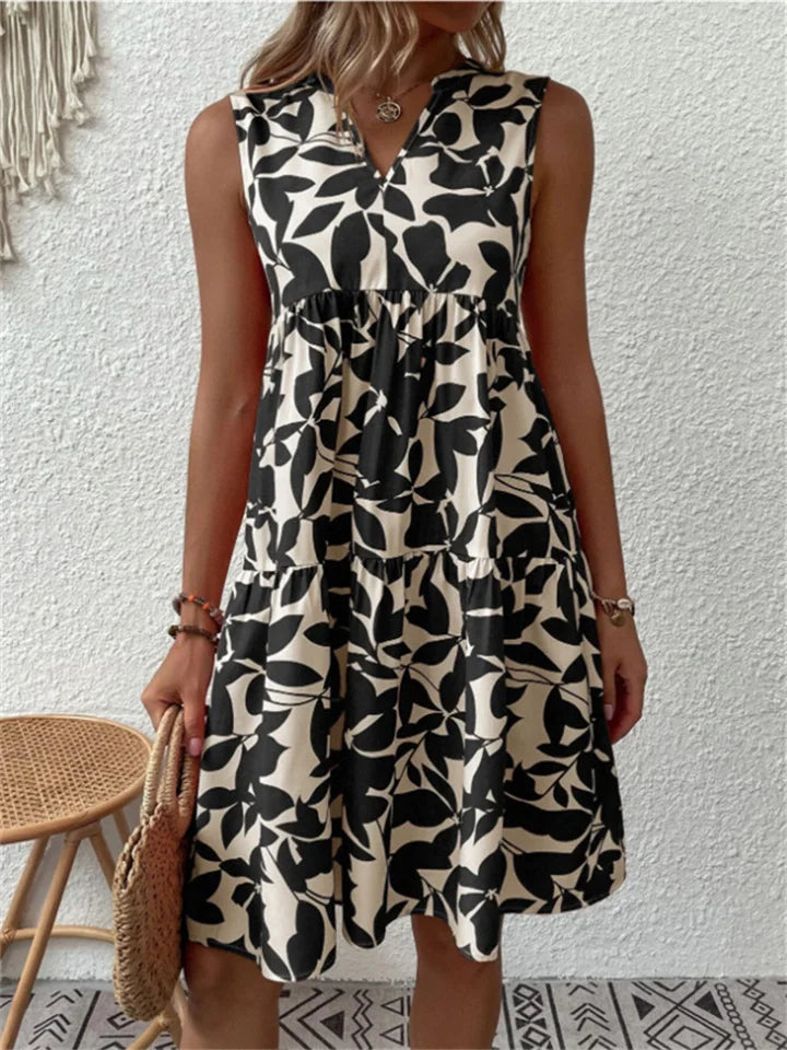 TASHA | Flared Cut Flowy Midi Dress