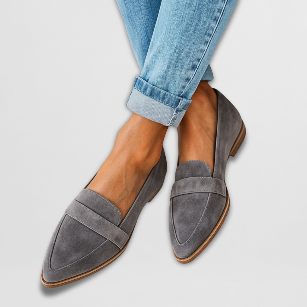 Nadia™ | Suede Slip-On Loafers