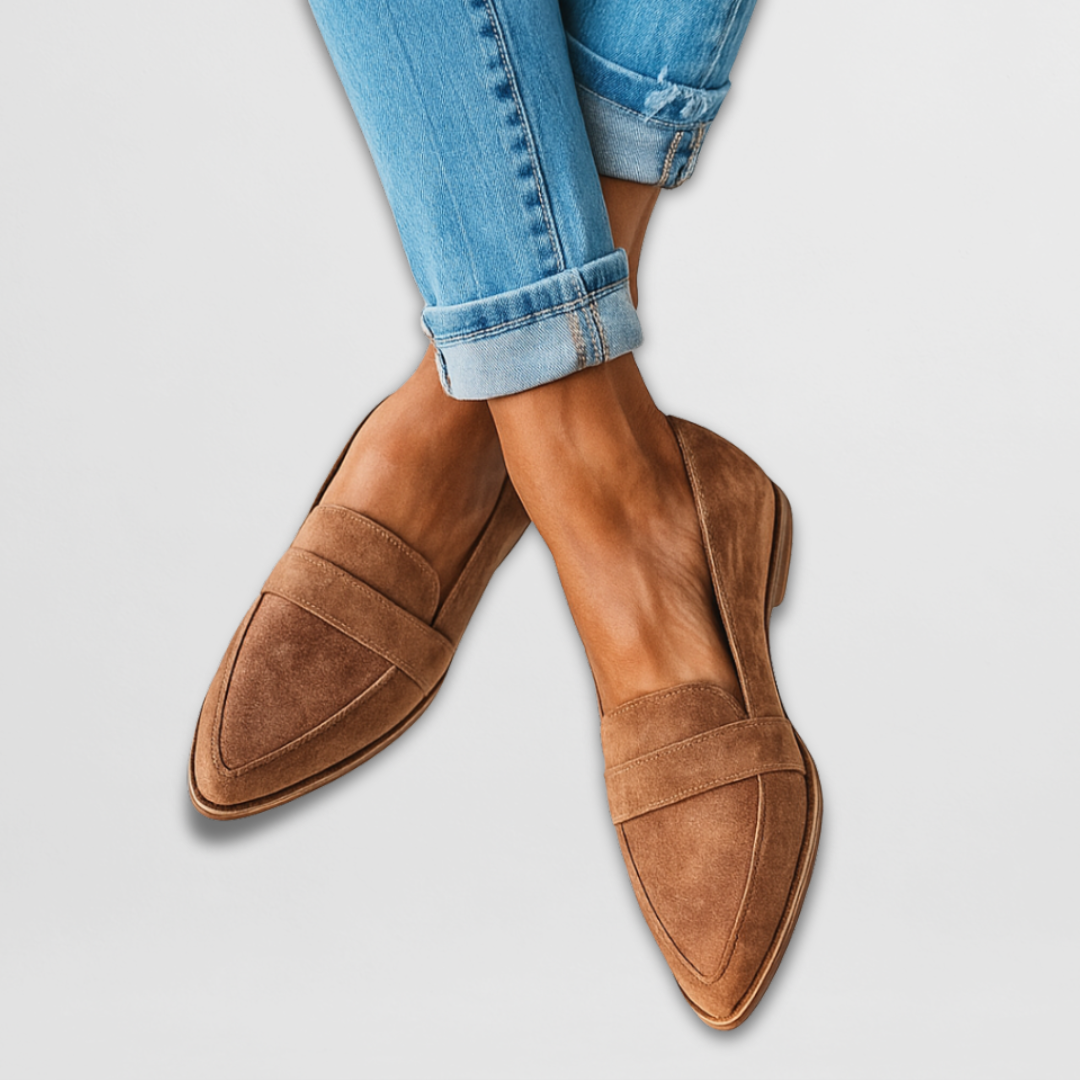 Nadia™ | Suede Slip-On Loafers