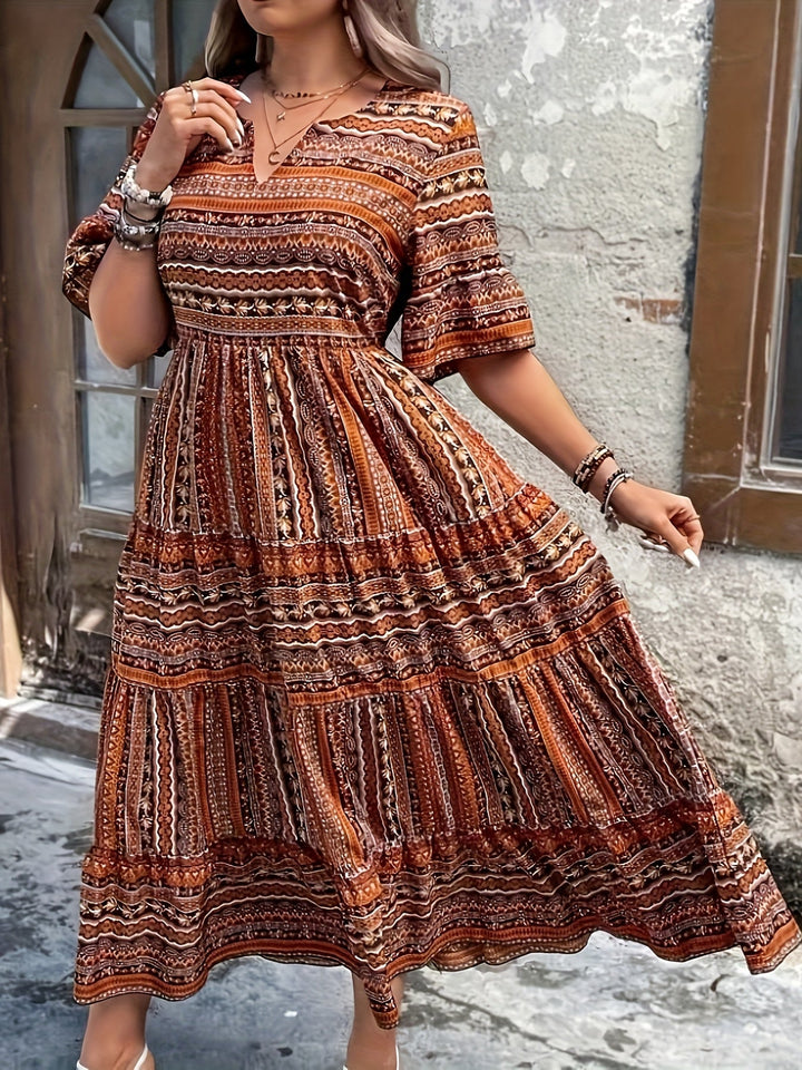 Joraine - Flowing Ethnic-Inspired Dress