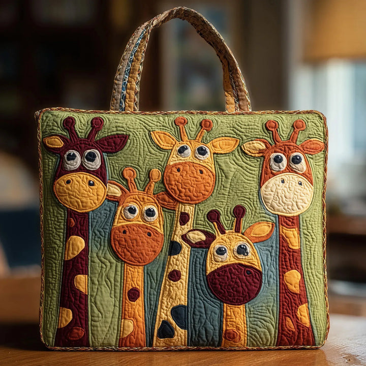Handcrafted Bag - Joyful Giraffe Design