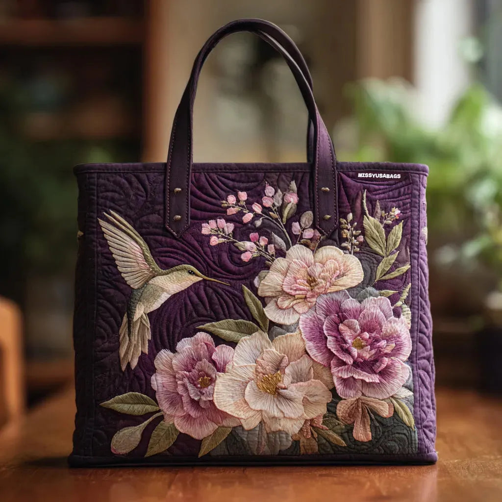 Handcrafted Bag - Hummingbird Design