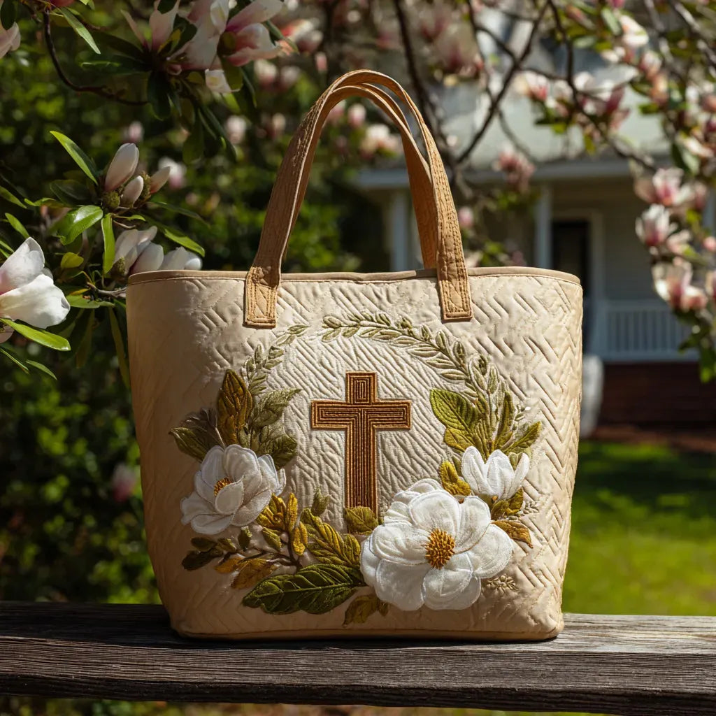 Handcrafted Floral Cross Bag