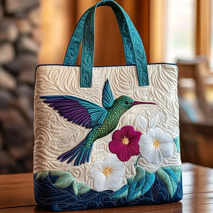 Artisan Bag - Hummingbird & Floral Design