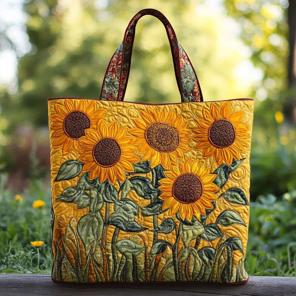 Handcrafted Sunflower Tote