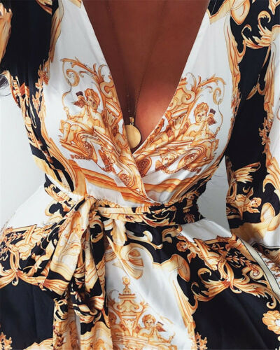 Faye - Bohemian Print Dress