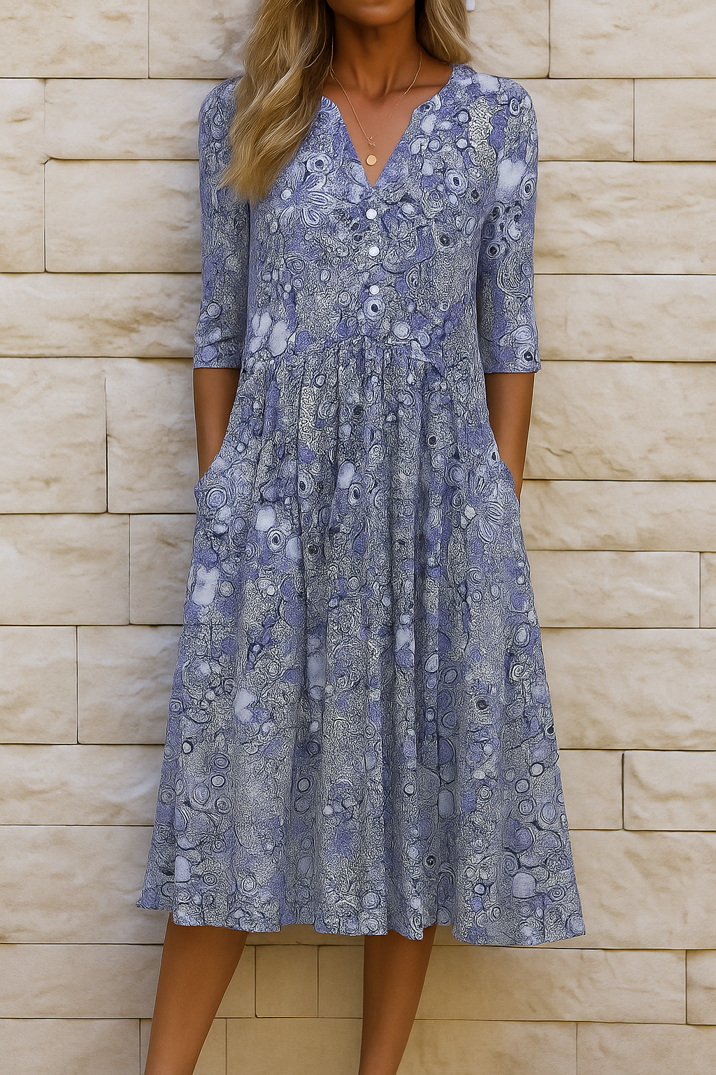 Harlow | Sophisticated V-Neck Dress