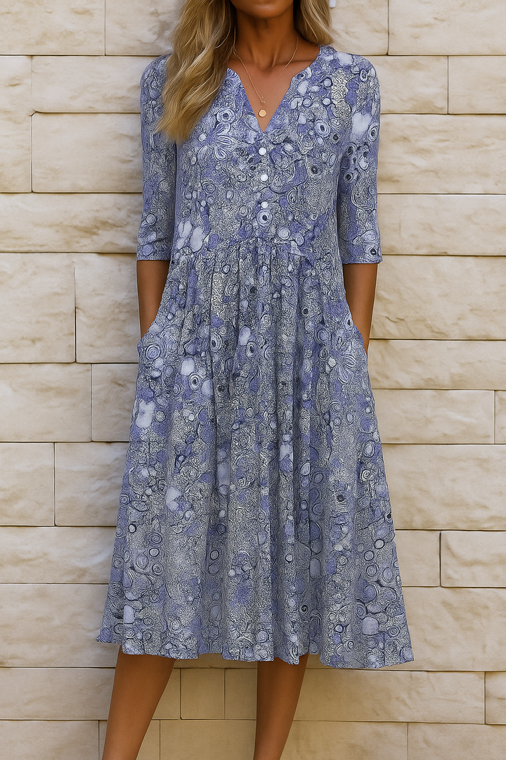 Harlow | Sophisticated V-Neck Dress