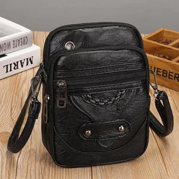 Laura™ | Elegant Structured Leather Handbag