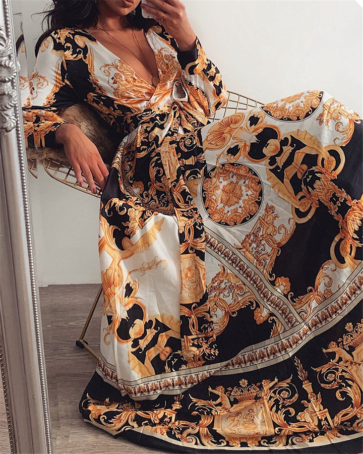 Faye - Bohemian Print Dress