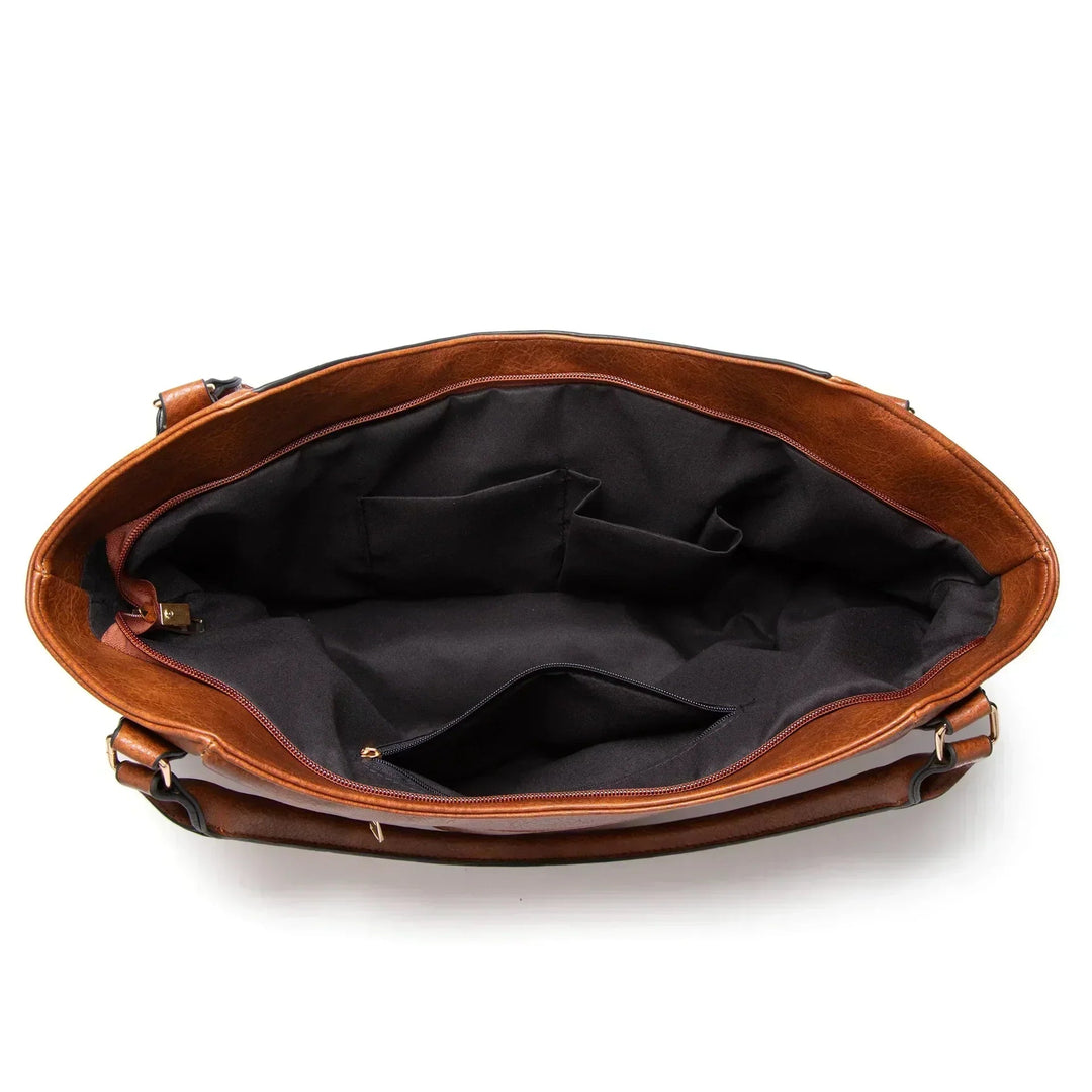 Andrea™ | Classic Leather Handbag