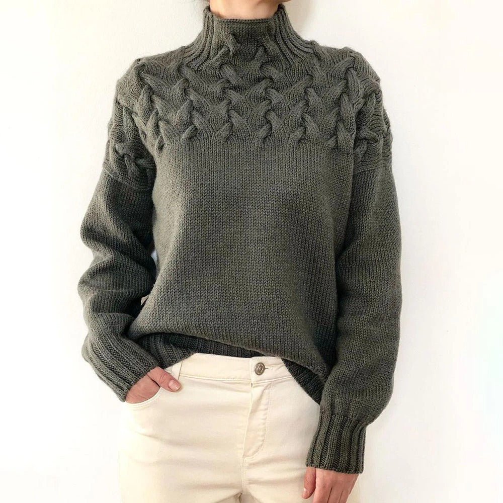 Elena | Cozy Turtleneck Knit Sweater