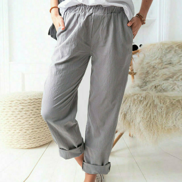 Neria - Comfortable Soft-Fit Trousers